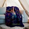 Customizable Princess Throw Blanket – Personalized Name, All-Season Cozy Snug Blanket, Machine Washable, Personalized Blanket