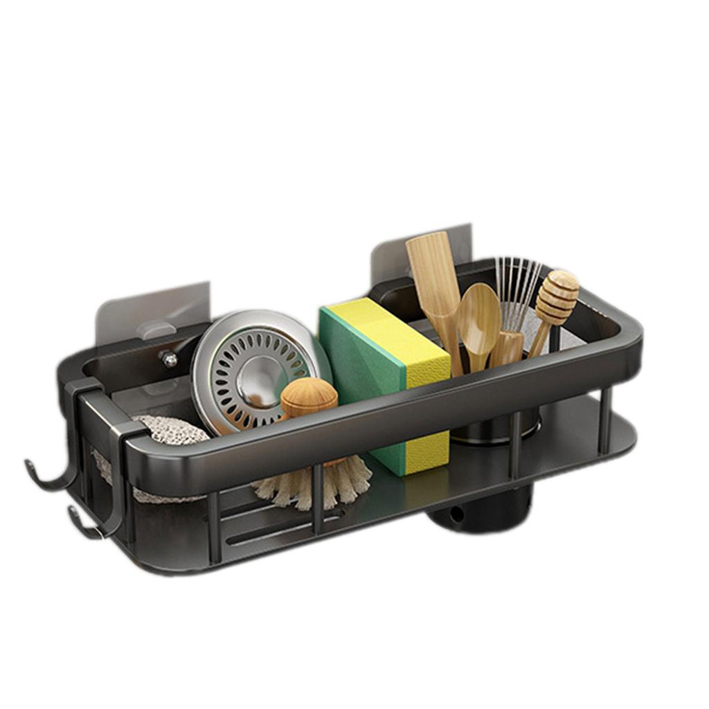 Multifunctional Kitchen Sink Holders Adhesive Wall Mounted Countertop Drainer Rack For Facial Cleanser