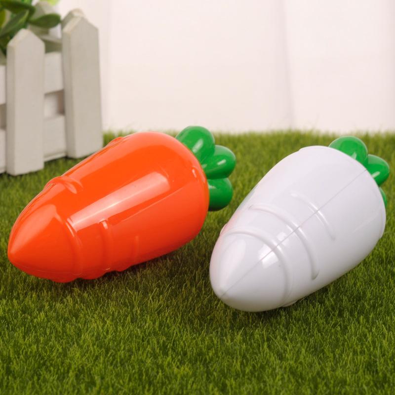 5 Stück Transparente Oster-Plastikkarotten Süßigkeitenbox Kreative Ostergeschenkbox Dekorationen für Zuhause Geburtstagsparty Dekoration Kinder Mitgebsel