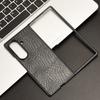 For Samsung Galaxy Z Fold7 5G Case Crocodile Texture Leather Coated Hard PC Phone Cover