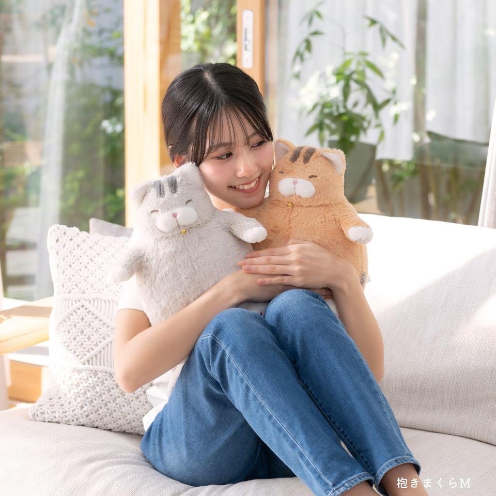 Livheart Katze Körper der Tiger Mittlere Größe 26cm in Niedliche Katze Körper Plüsch Katze Kissen, "Lachs Katze" - (Ca.. Länge), Kissen, Spielzeug, Fanartikel, 27722-42