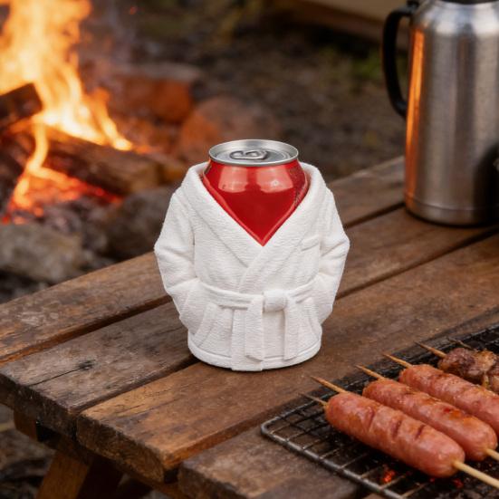 Beverage Can Jacket Funny Beer Can Holder Soda Can Hoodie 3D Printed Drink Can Sleeve for Parties BBQs Gag Gift