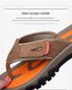 Infradito in Pelle da Uomo Taglia Larga: Sandali Estivi a Infradito Slip-On per Sport all'Aperto e Spiaggia