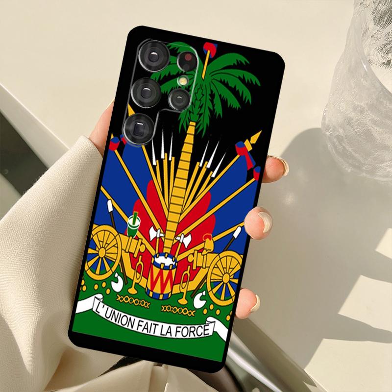 Haiti Haitian Flag Case For Samsung Galaxy S24 Ultra S21 S22 S23 S25 Ultra S9 S10 Plus S20 FE S23 FE Back Cover