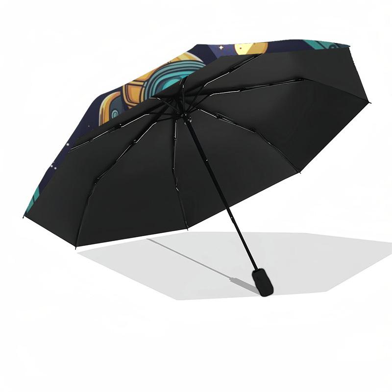 1pc Astronaut, Space Exploration Automatic Open/Close Umbrella, Folding Compact Umbrella with Lightweight Design for Women/Men yy251028237