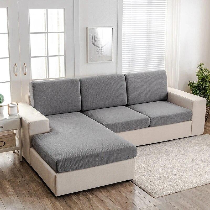 Huse elastice impermeabile pentru perne de canapea, Protecții slipcover pentru scaun, canapea de colț 1/2/3/4 locuri, din țesătură jacquard