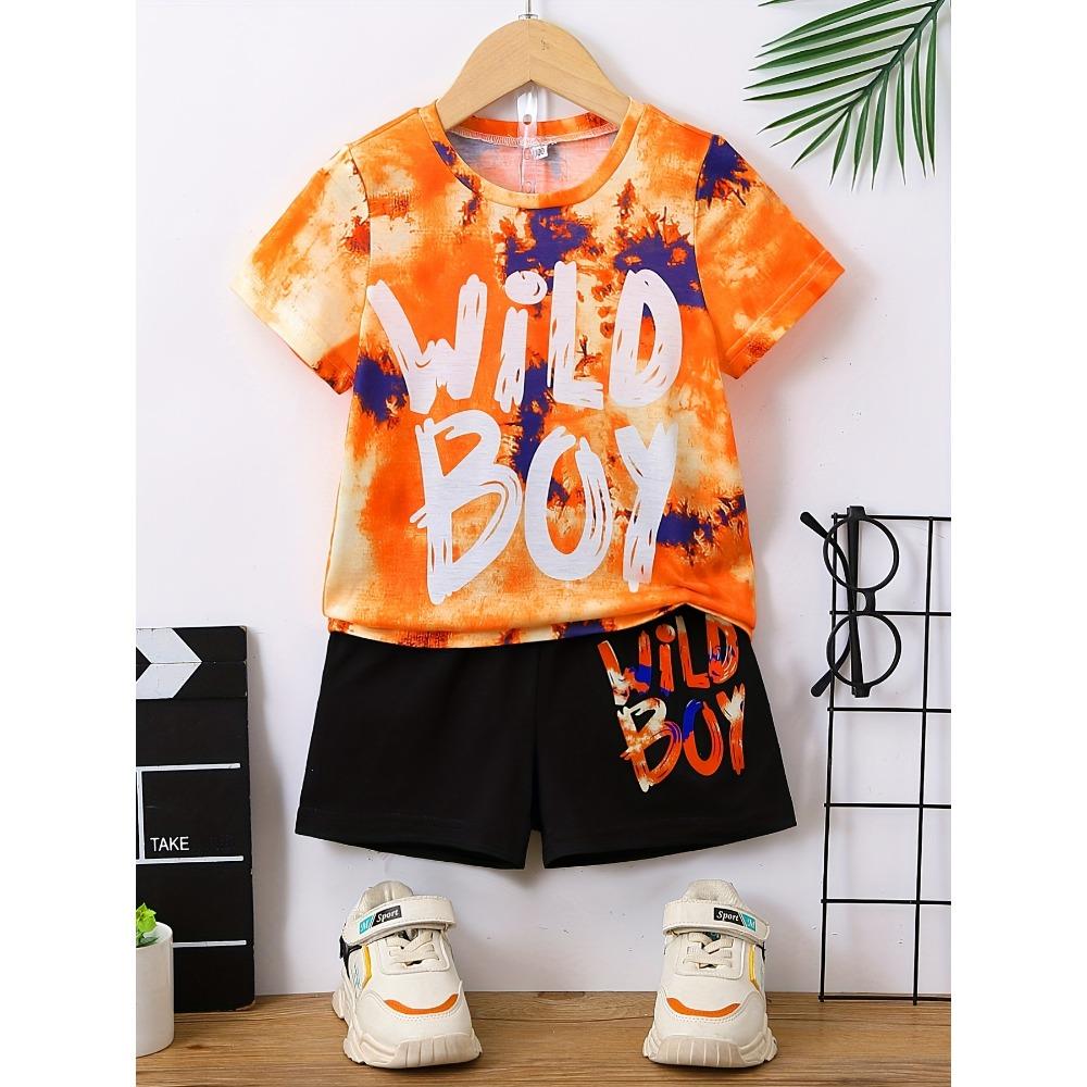Fashion Cartoon Dinosaur Printed Men's T-shirt and Shorts 2 Piece Set Summer Casual Outfit for Men's and Women's Clothing