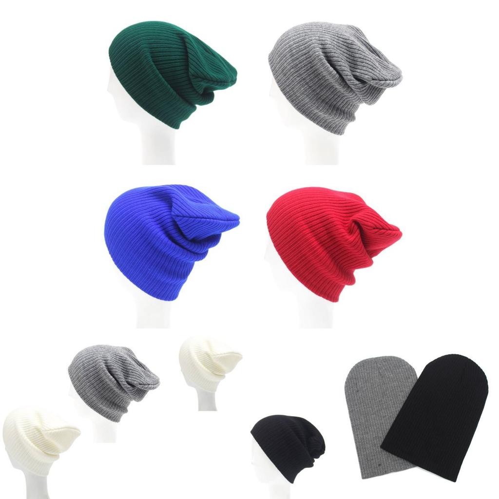 Stylish And Warm Knitted Hat For Adults In Solid Colors Perfect For Winter Wear