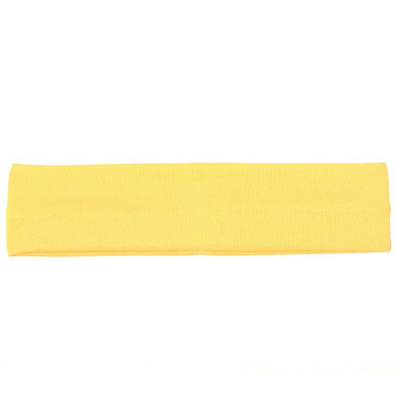 Popular Solid Color High-Elastic Sports Headband for Yoga, Fitness, Running, and Sweat Absorption