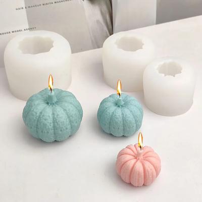 Halloween Pumpkin Silicone Mold 3D Pumpkin Candle Soap Plaster Resin Mold DIY Ice Cube Chocolate Baking Tools Halloween Crafts