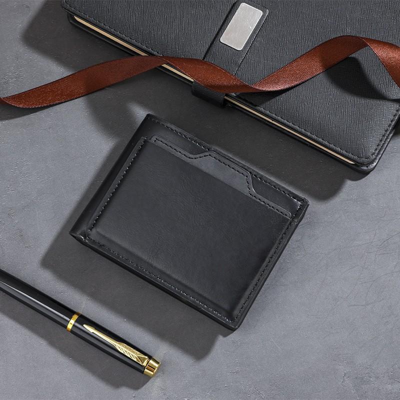 European American Minimalist Casual Men's Wallet With Large Capacity Multiple Card Slots Fashionable Short