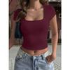 Hot Girl Style Versatile Short-sleeved Vest Top T-shirt Women's Spring and Summer Independent Station