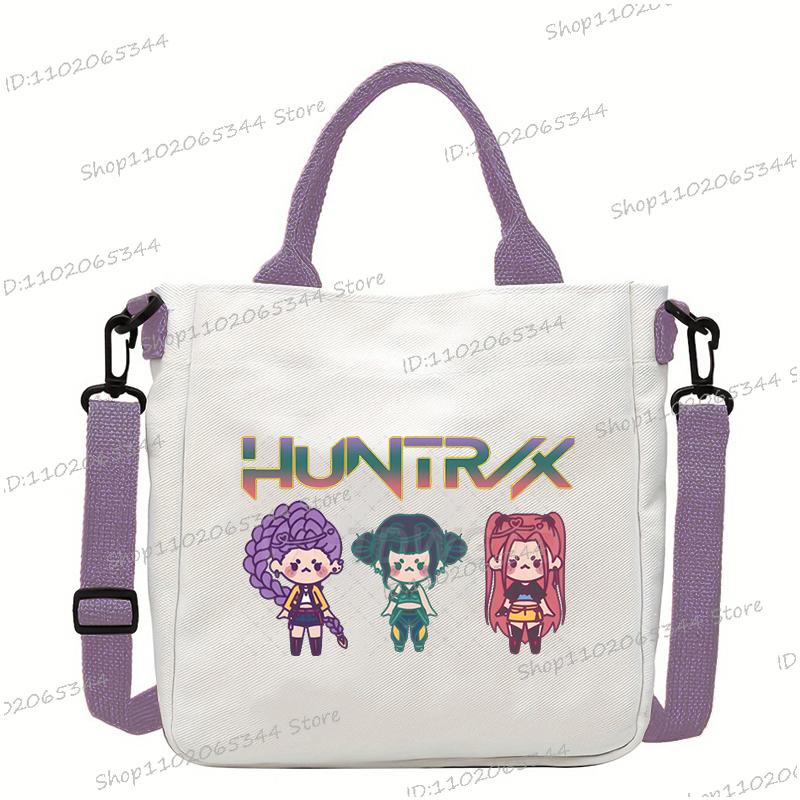 KPop Demon Hunters Anime Women's Crossbody Bag Aesthetics KPop Demon Hunters 2025 Shoulder Bags Korean Fashion  Messenger Bag