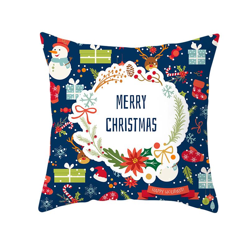Cartoon Printed Christmas Pillow Cases New Sofa Pillow Cases Home Home Decoration