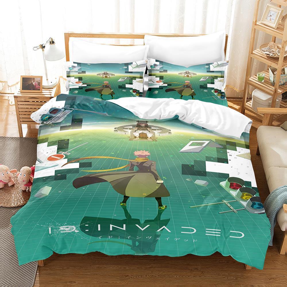 

Comforter 3D Print Anime Id Invaded Bedding Set Single Twin Full Queen King Size Bed Set Adult Kid Bedroom S Home Textiles Comforter (quilt)-EU Single(135*200cm)3pcs