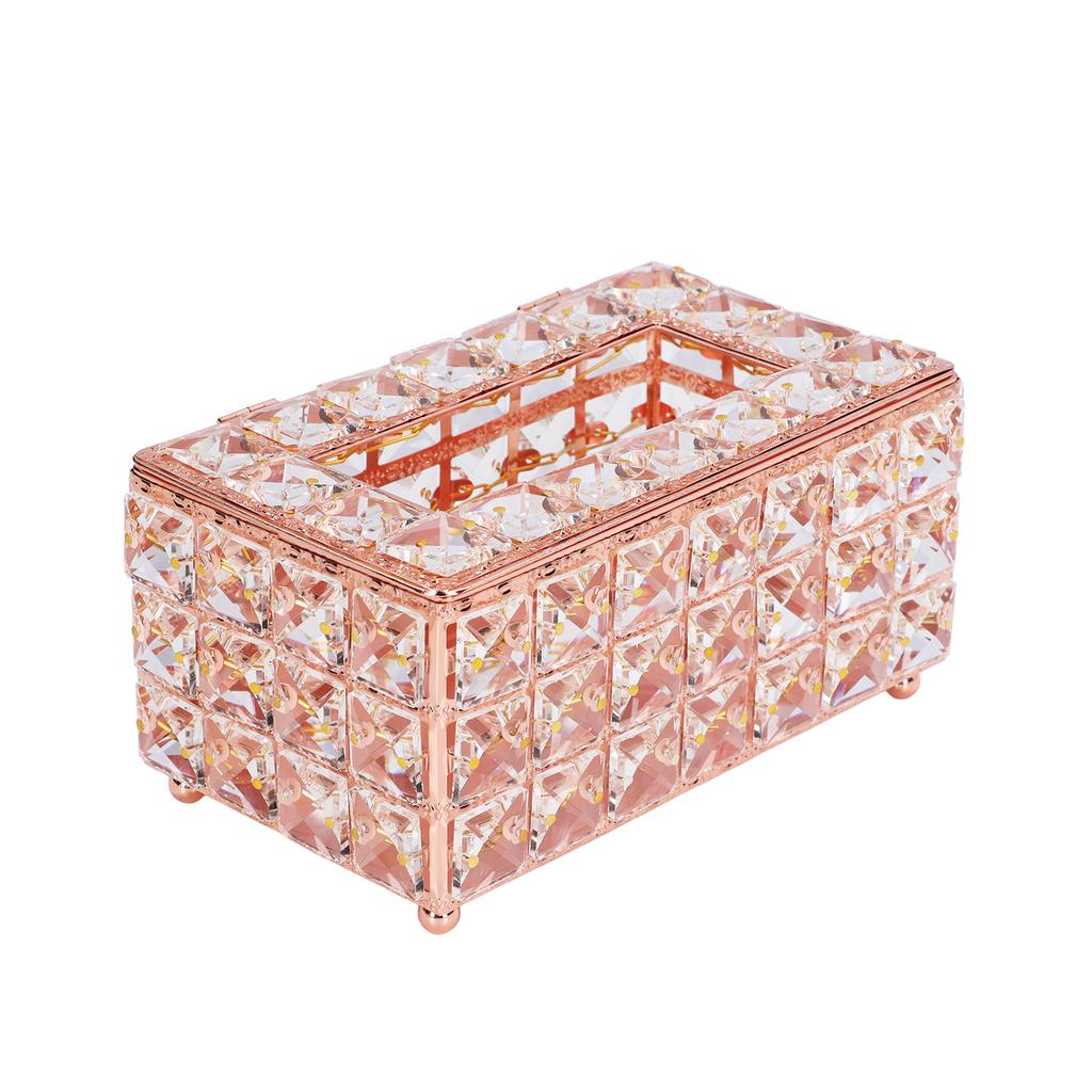 Tissue Box Holder Multifunctional Fashionable Design Exquisite Sturdy Durable Tissue HolderRose