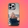Custodia Telefono 80S M-Marilyn M-Monroe Per iPhone 16,15,14,13,12,11,Mini,Pro,E,SE4,XS,MAX Cover Nero Candy Opaco