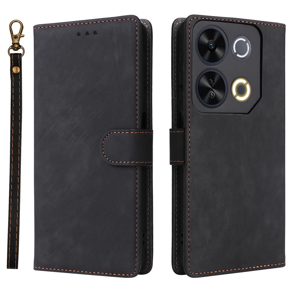 For Itel P65 P671L Wallet Case RFID Blocking PU Leather Cover Stand View