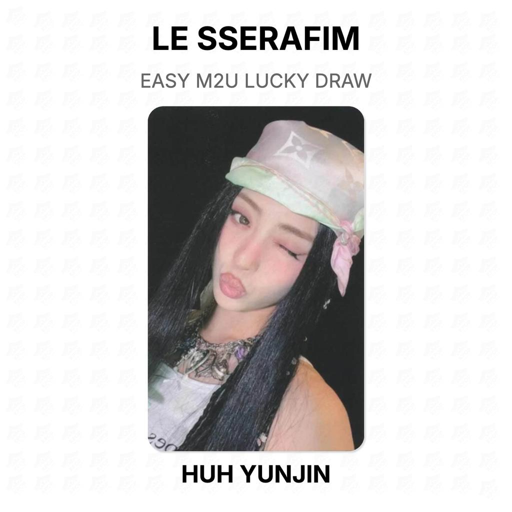 LE SSERAFIM EASY M2U הגרלה זכייה קל כרטיס צילום רשמי