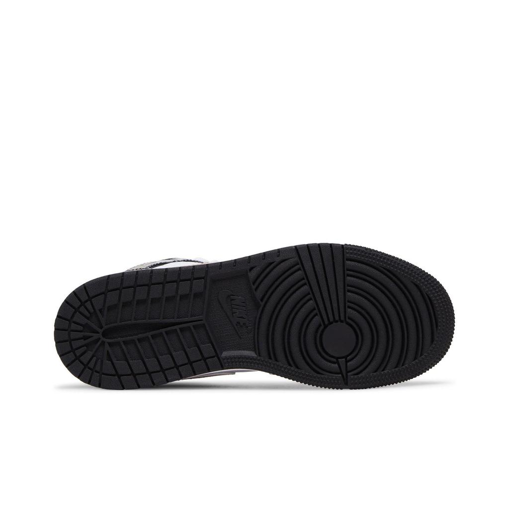Air Jordan 1 Mid Patent SE dla dzieci 'Black Gold' (Dla obu płci) Dziecięce Buty do Koszykówki Czarne / Metaliczne Złoto / Białe BQ6931 007