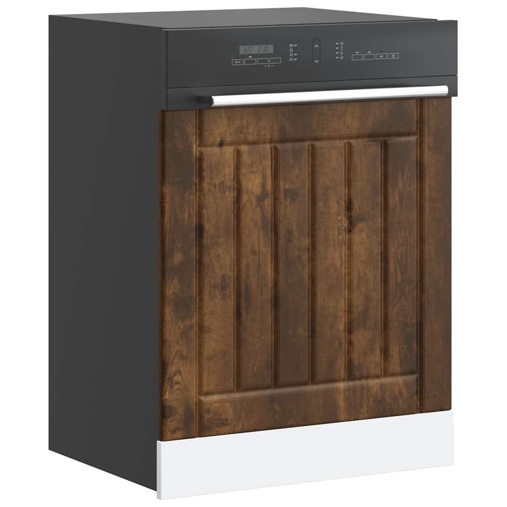 Dishwasher Panel Lucca Smoked Oak Wood Based Material