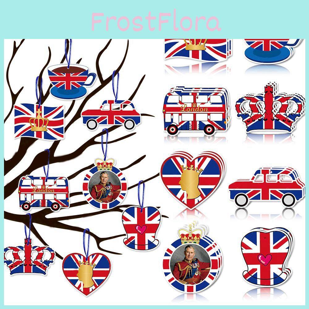 Königlicher König Charles III. Krone Krönungsfeier Dekoration Hängeetikett Anhänger