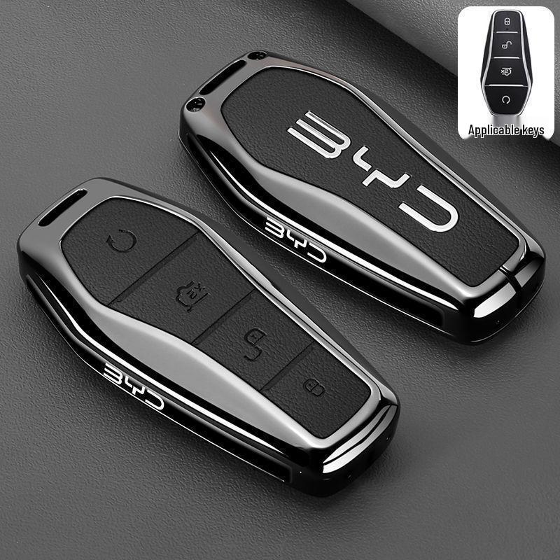 Compatible Key Case for BYD Song Plus, Model 25 Qin Plus, Seagull, Song L DMI, Han EV, Car Pro Buckle Shell