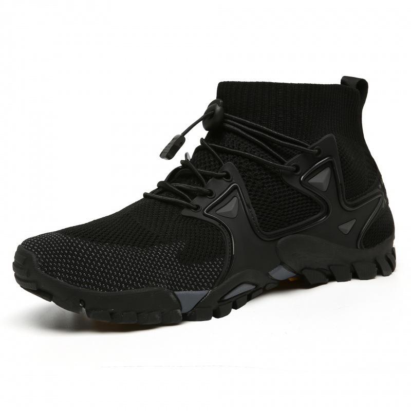 Autumn new fashion men's shoes large size couple outdoor hiking fly-woven shoes hiking shoes mesh fly-woven shoes