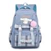 Cinnamoroll Kids School Backpack Boys Girls Large Capacity 20-35L Nylon Dual Strap Bag With Arc Shoulder Straps