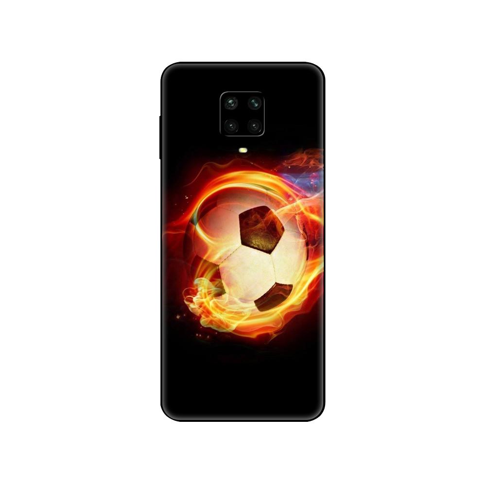 Černé tpu pouzdro pro Xiaomi Redmi 7A 8 8A 9 9A 9C pouzdro Redmi Note 8T 8 Pro T Note 9 9S 9 Pro pouzdro Fire Football