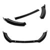 Gloss Black Car Front Bumper Splitter Lip Diffuser Body Kit Spoiler Guard For Ford Fiesta 2014 2015 2016 2017 2018 2019 Model