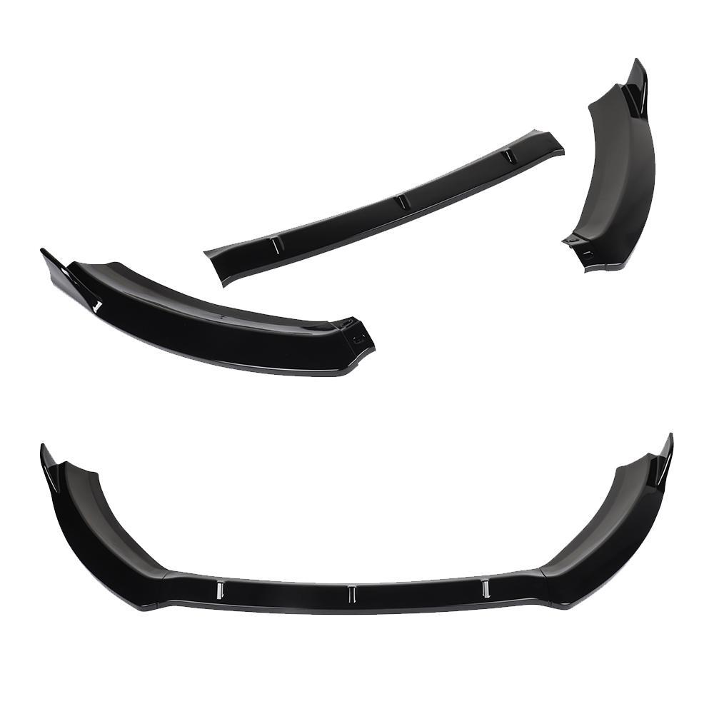 Gloss Black Car Front Bumper Splitter Lip Diffuser Body Kit Spoiler Guard For Ford Fiesta 2014 2015 2016 2017 2018 2019 Model