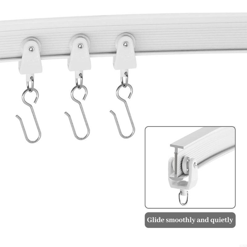 62KD 2m/78.74'' Ceiling Curtain Track, Curved Curtain Track, Wall Mount Curtain