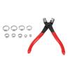 80PCS Hose Clip Assortment Kit Stainless Steel Single Ear Pipe Clamps with Clamping Pliers