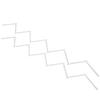3PCS White Measuring Stick Lightweight Meter Stick Durable Folding Carpenters Ruler