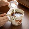 Fox Sleep Creative Mug Coarse Pottery Coffee Cup Latte Cup Beautiful Drinking Cup Girls Gift Export