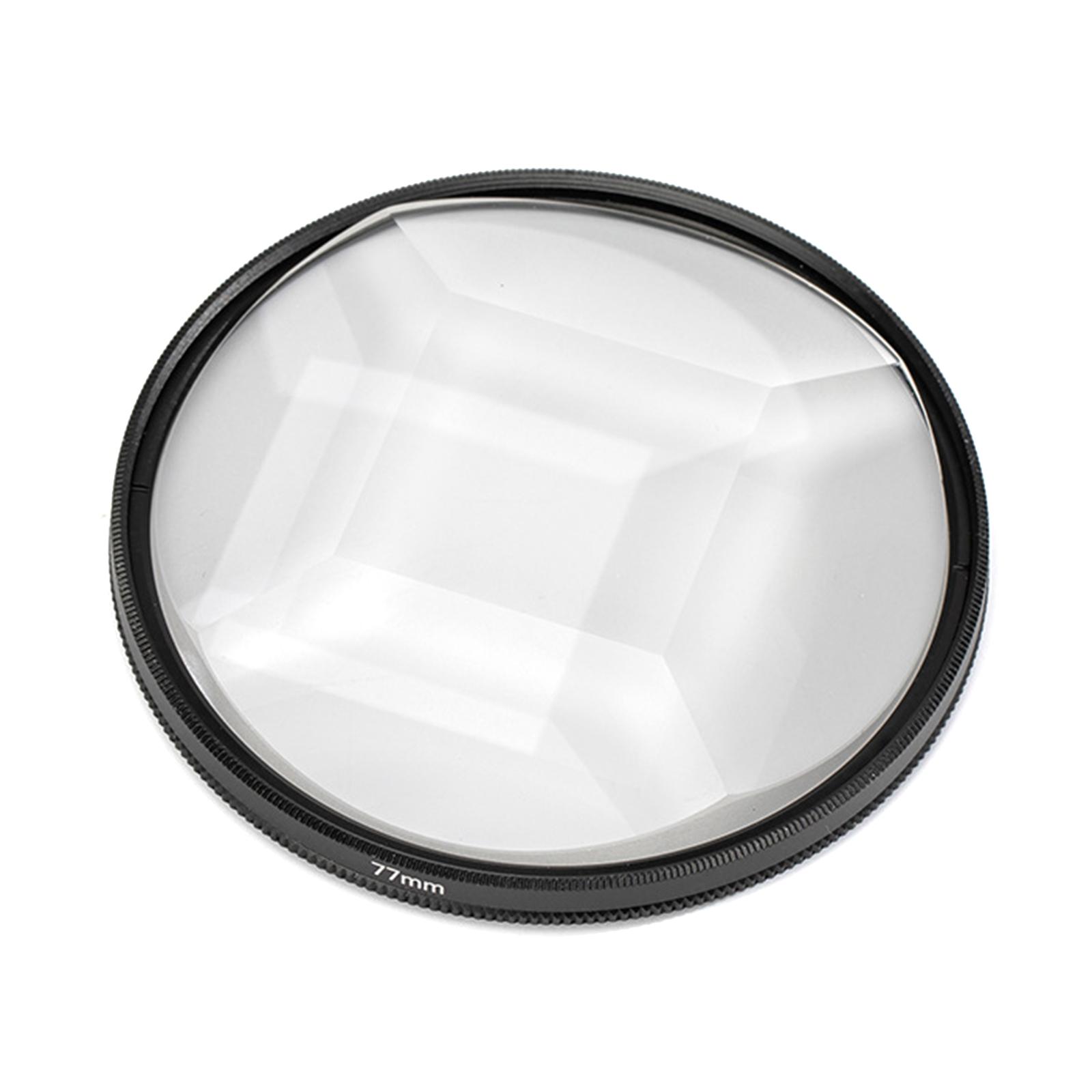 

Innovative 77mm Fractal Prism Filter Multiple Effect Quadriprism for DSLR Cameras Enhances Photos