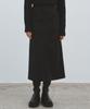 Nigaennikol Slit H Long Skirt_Black