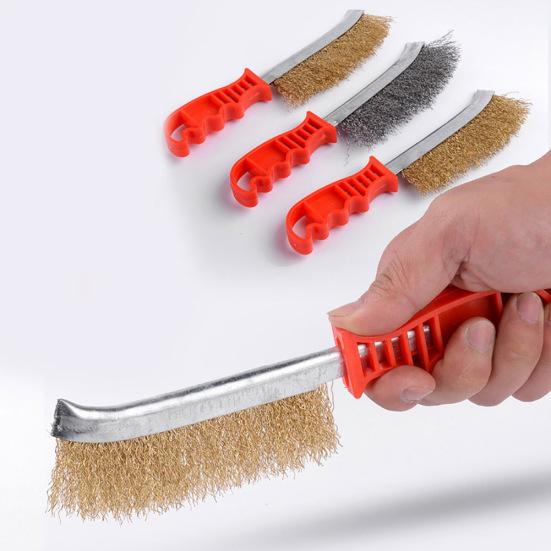 Edelstahl Drahtbürste Starke Reinigung Schweißschlacke Rost Farbe Fleckenentferner
