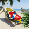 Wisła poster Print Beach Towel, Large Soft Quick Dry Towel for Beach Camping Swimming