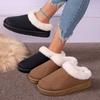 New Winter Snow Boots Fashion Fur  Women's Ankle Boots PU Leather Shoes Outdoor Mid-leg Boots Women's Fashion