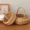 Fruit Bread Basket Breathable Rattan Basket Vegetable Storage Serving Basket for Wedding Home Party Photography