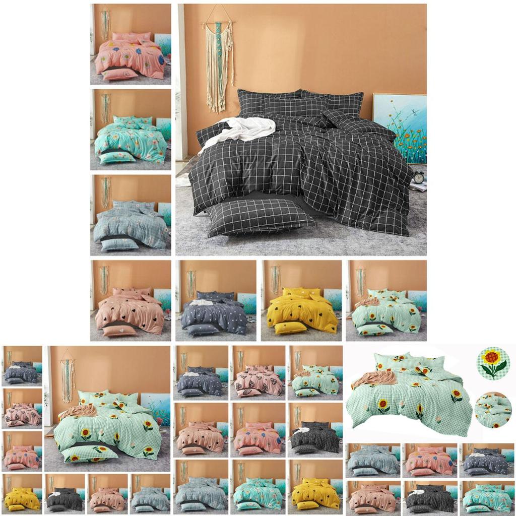 Elegant Floral Bedding Set With Beautiful Print Duvet Cover And Pillowcases For Single And Queen Beds