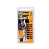 Set med 10 spetsar. Vridning + Roterande handtag 20`
