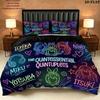 5Toubun Pattern Bedding Quilt Set Quilt Cover Pillowcase Home Birthday Gift(1 * duvet cover + 2 * pillowcase, without core)