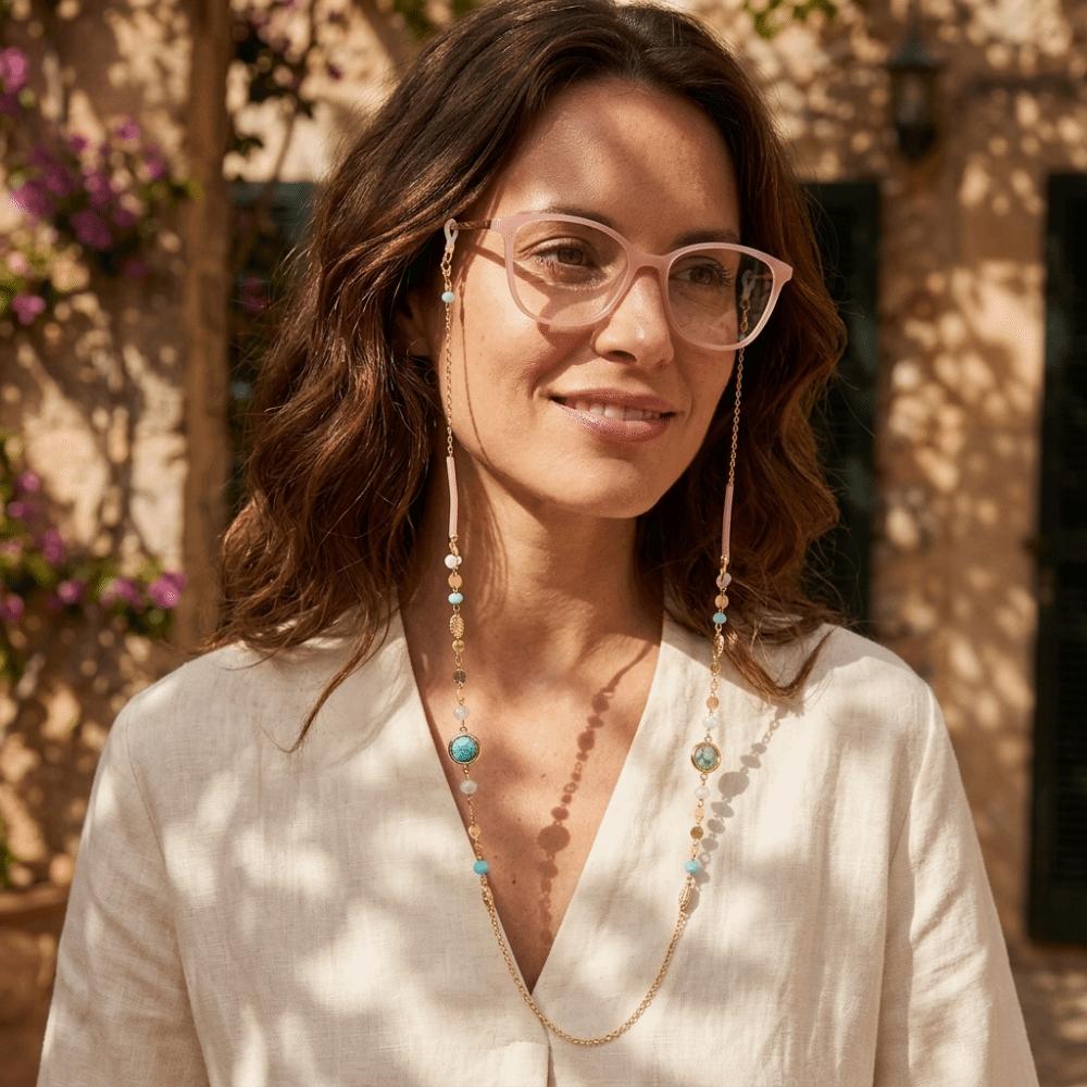 Rhinestone Glasses Straps Anti-Slip Sunglass Lanyard Straps Glasses Hanging Chain Sunglass