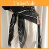 Original Design Black Print Scarf For Women Ethnic Style Fashion Accessory