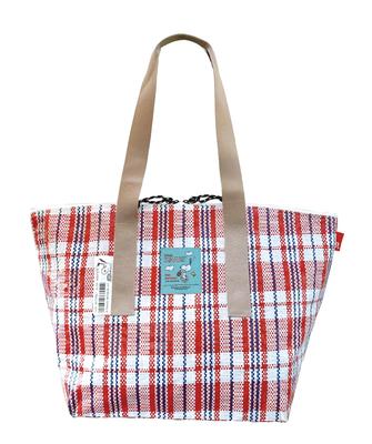 Rootote 8580 SNOOPY Tarp Material Lightweight Large Capacity Foldable Tote Bag IP Barrel Peanuts-9F (04 Check)