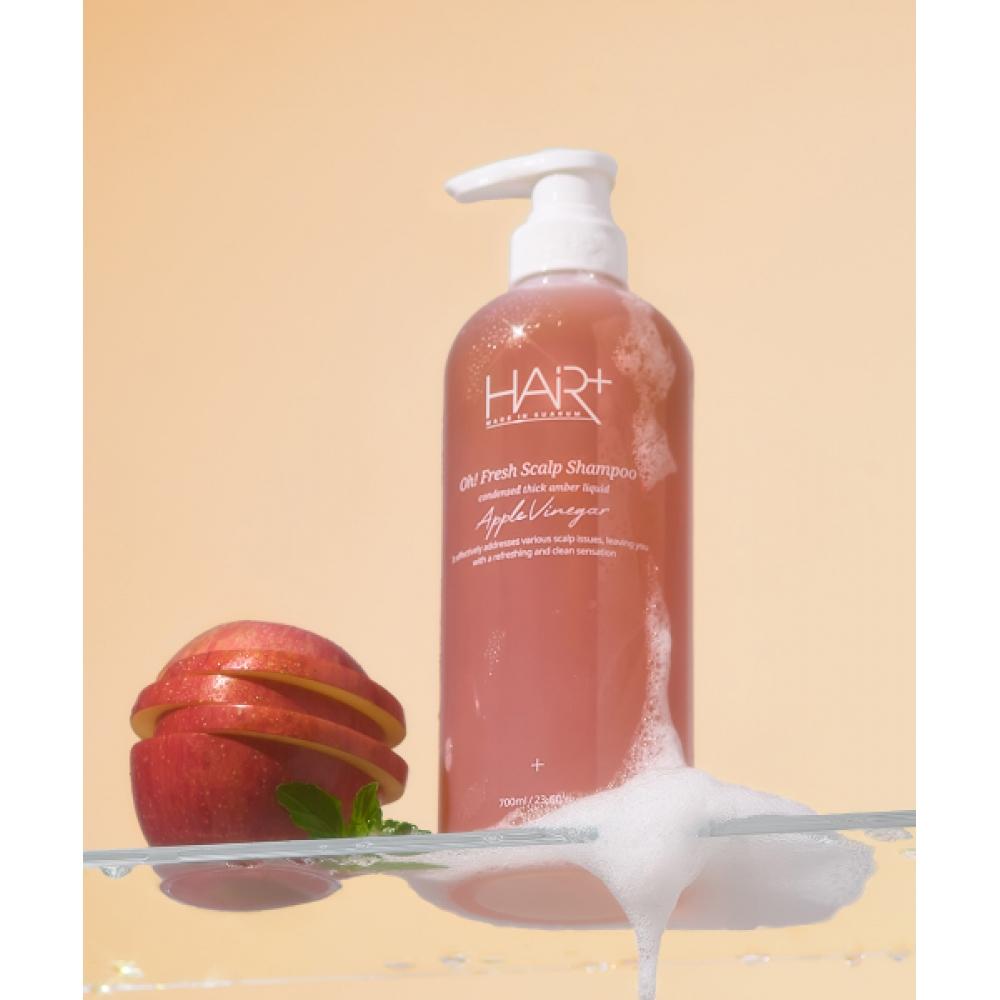 Hairplus Off Fresh Apple Vinegar Scalp Dandruff Keratin Shampoo 700ml  Alleviates Hair Loss Symptoms NONE