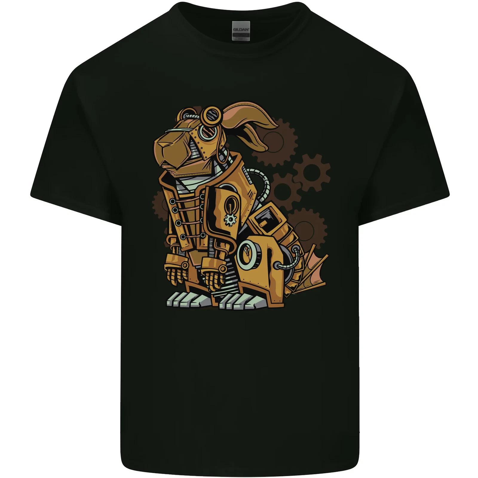Steampunk Rabbit Kids T-Shirt Childrens L